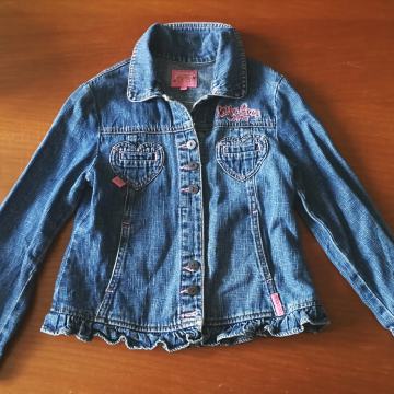 dekliška jeans jakna, št. 128