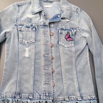 Dekliška jeans jakna YOUNG FASHION, št. 140/146