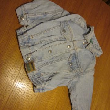 eans jakna za dečeka 6-9 mesecev št.74/29 benetton