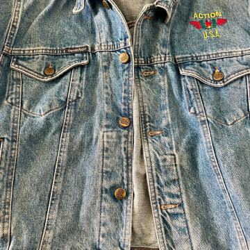 POŠTNINA FREE ConerinoKids retro jeans jakna svetlo modra | vintage