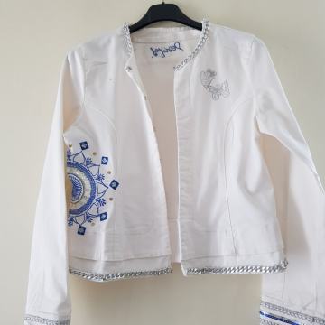 DESIGUAL BELO MODRA JEANS JAKNA 40/42
