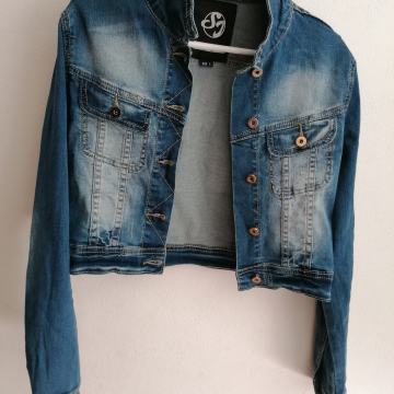 MODRA ŽENSKA/DEKLIŠKA JEANS JAKNA