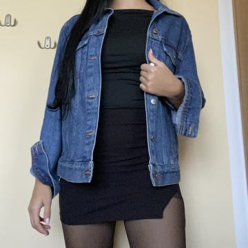 Temno modra jeans jakna H&m Xs