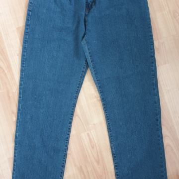 Hlače jeans NOVE št. 48 moške z gubo v pasu