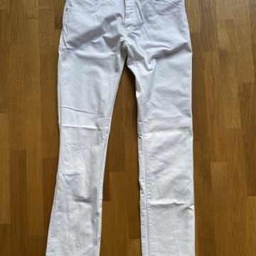 Moški jeans, bela barva, modni regular fit stil, Zara, velikost 32
