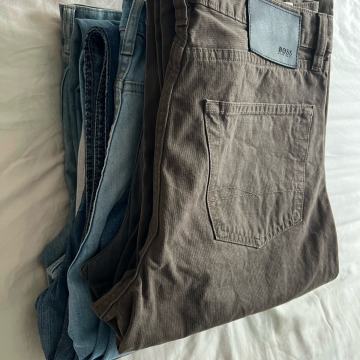 Set sedmih moških hlač,kavbojk. Hugo,Dizel,Tommy, no name