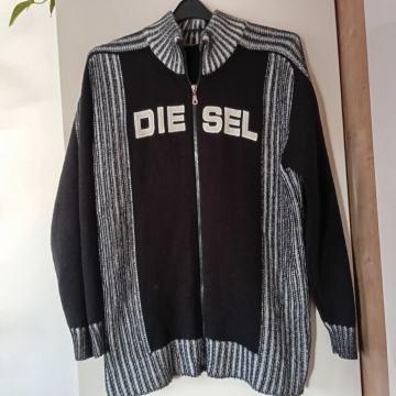 DIESEL ČRNA PLETENA JOPICA XL