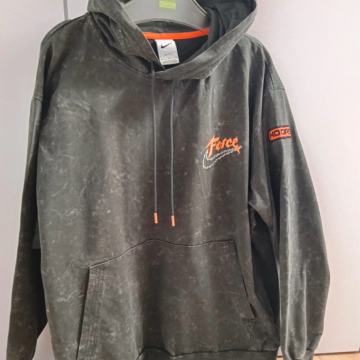 Nike Force Hoops Narrative Hoodie Casual Top Black Acid XL Original