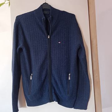 TOMMY HILFIGER  MODRA PLETENA JOPICA M