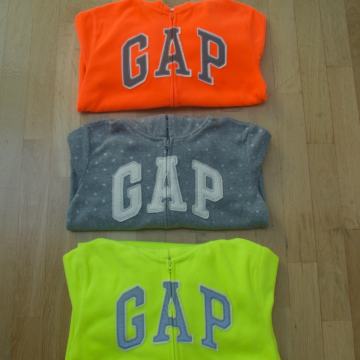 3x kot NOV GAP flis s kapuco vel. 12-14 let