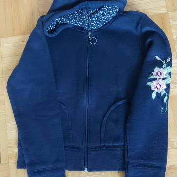 Dekliška jopica s kapuco topla 10 let/cca št.140