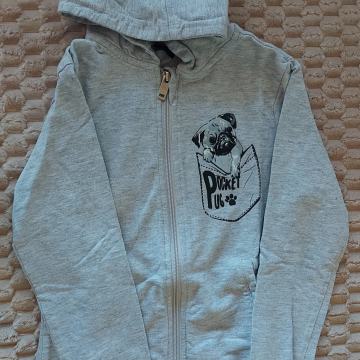 Dekliška tanka jopica št. 134/140 9-10 let s kapuco