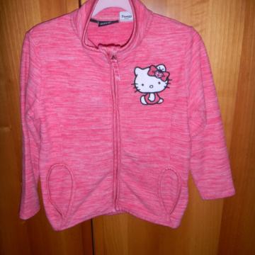 Flis 110 Etirel Hello Kitty jopa z velikim vezenjem