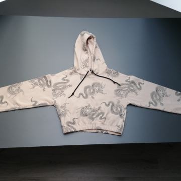 Hoodie oz. pulover s kapuco (crop top) FB SISTER, št. S