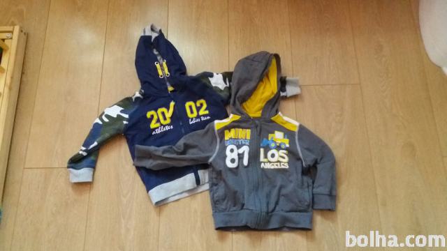 Komplet 2 jopic s kapuco, fantek vel. 80