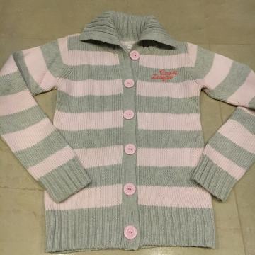 Kvalitetna pletena JOPICA H&M L.O.G.G. nežno roza-siva, vel. 11-12/XS