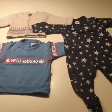 Oblačila za fantka št. 67 do 74 znamke Petit bateau
