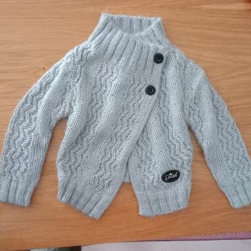 Pletena jopica, hlače in bundica