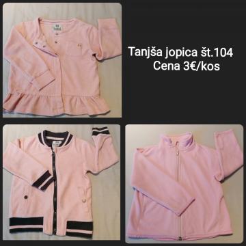 Tanjša jopica za deklico št.104