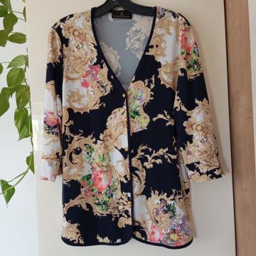 ALFREDO PAULY NOV ČRNO PISANA JOPICA 42/44