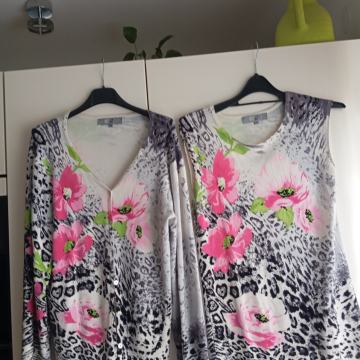 ART BELO CVETLIČNI TWIN SET JOPICA/TOP 42/44