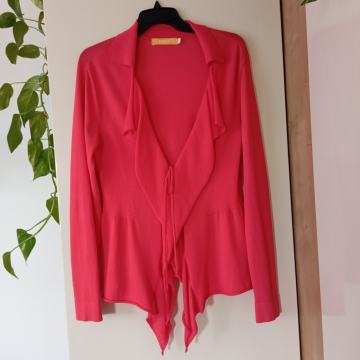 BIBA NOVA RDEČA VISKOZNA JOPICA 44