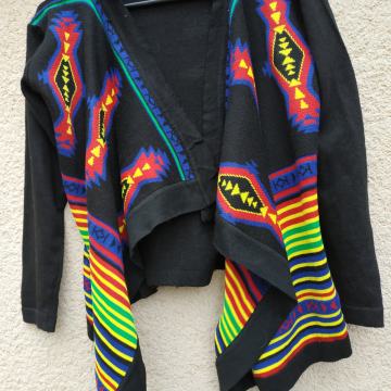 NOVA ČRNO MAVRIČNA JOPICA S/M