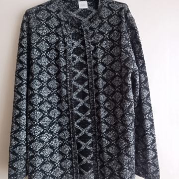 ČRNO SREBRNA SVEČANA PLETENA JOPICA 38/40