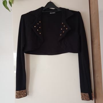 ČRNO ZLAT SVEČAN BOLERO  38/40