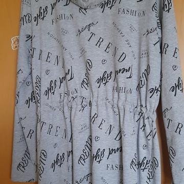 Daljša jopa, jopica s kapuco št. M, bombaž