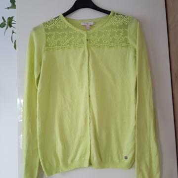 ESPRIT ZELENA TENKA BOMBAŽNA JOPICA S ČIPKO S