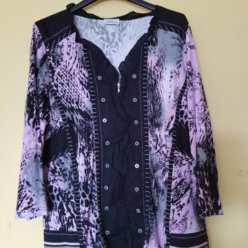 GELCO ČRNO ROZA TENKA JOPICA M/L