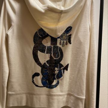 Juicy Couture velur jopica (velour hoodie), bež, M