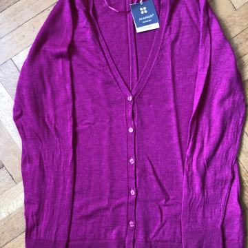 nova pink volnena jopica, XL