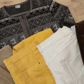 Žametne hlače in jopica Pletenine Ros