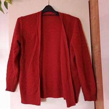 Rašica rdeča pletena jopica M