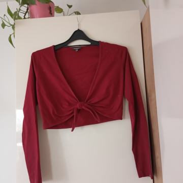 STREET ONE  RDEČ BOMBAŽEN BOLERO S