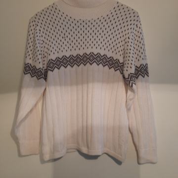 VINTAGE PULOVER NORVEŠKI VZOREC