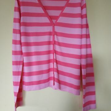 NOVA VISKOZNA ROZA JOPICA S ČRTAMI M