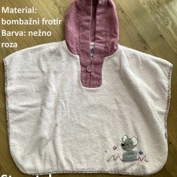 Pončo za 1-2 leti, kopalni plašček za 3-4 leta