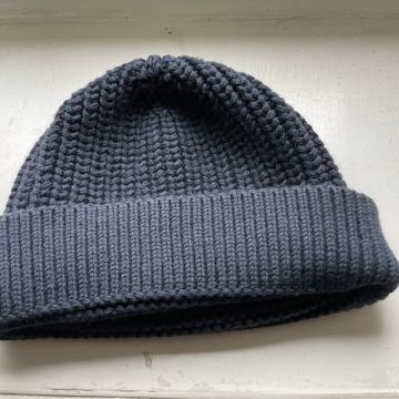 Lanvin 100% merino volna kapa zimska modra