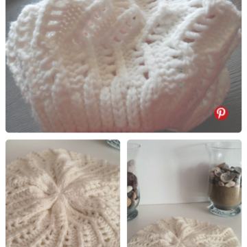 m.dodatek ○bela BARETKA ○čipkasta ●nova