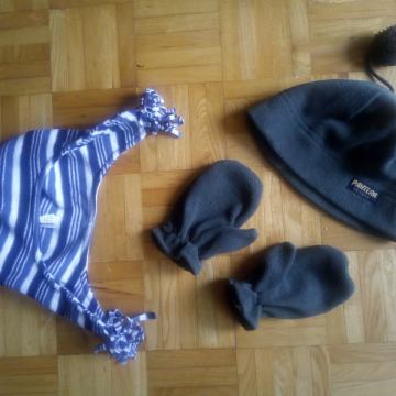 Otroške zimske kape - flis