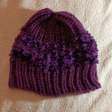 Ž kapa nova pletena vijolična, 5€
