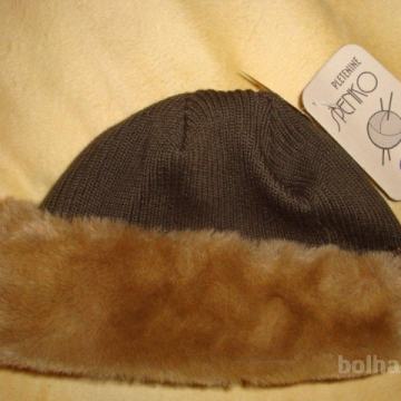 zimska kapa iz krzna, 50-52 neuporabljeno MADE  IN SLOVENIA