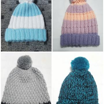 Zimska otroška kapa, unikat, ročno delo, novo