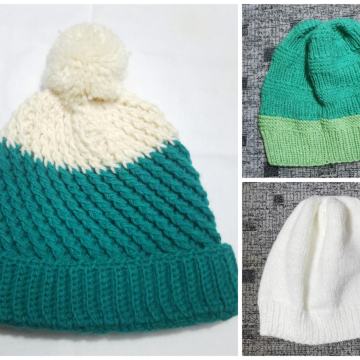 Zimske kape, unikat ročno delo, novo