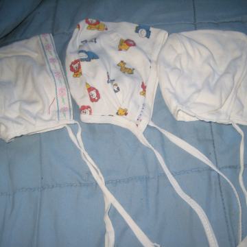 Bombažne kapice za novorojenčka, vel. 0-68