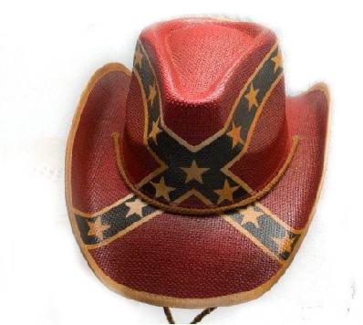 KAVBOJSKI KLOBUK REBEL CONFEDERATE Rockabilly LINE DANCE Texas Unisex