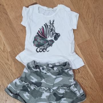 Komplet Benetton kiklca+majčka št.62cm